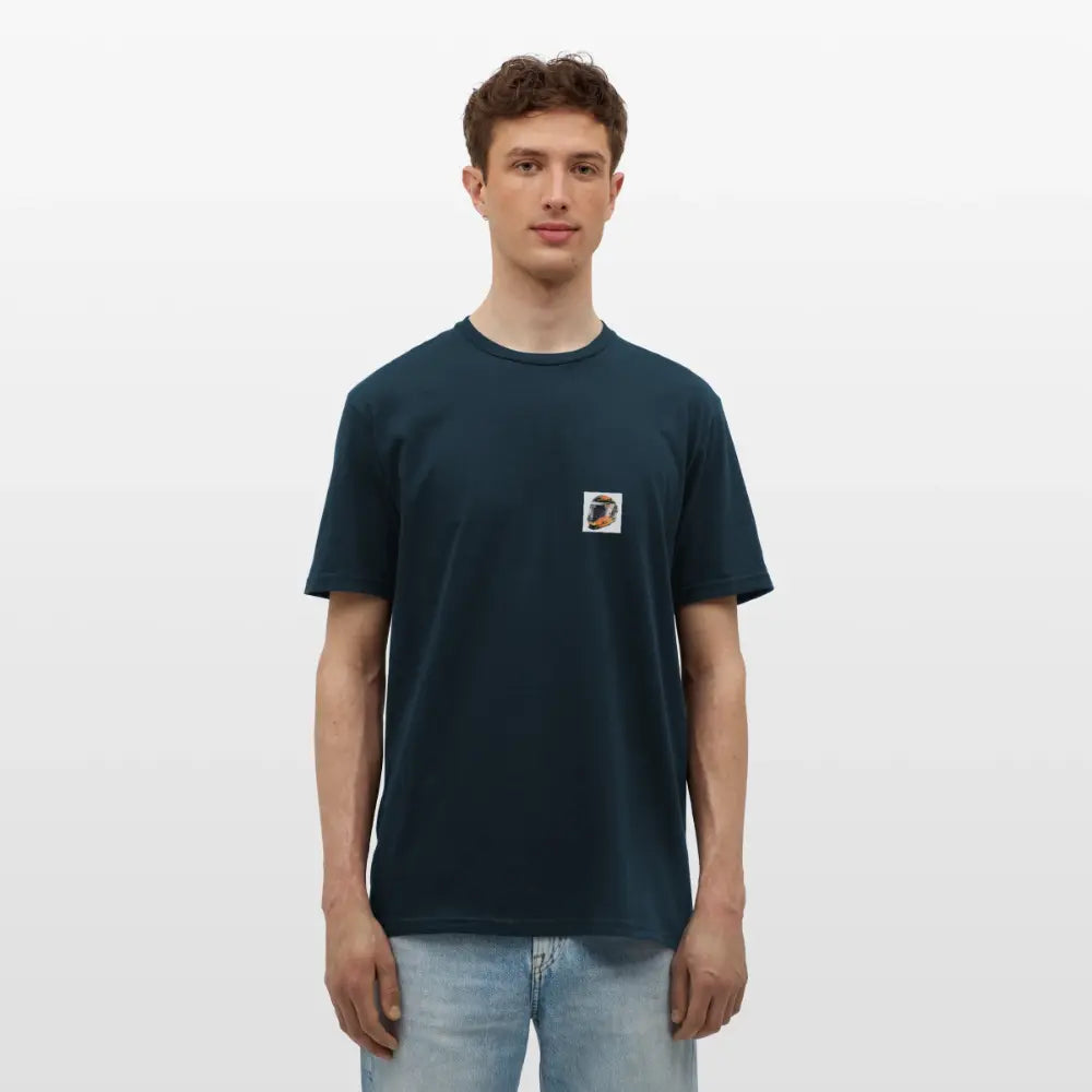 Männer T-Shirt Motorsport Baumwolle Detailmotiv