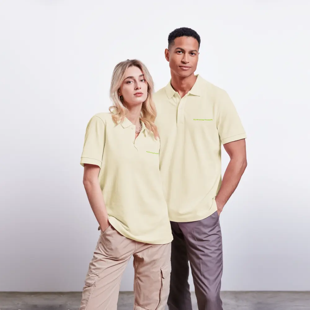 StanleyStella Prepster nachhaltiges Unisex Poloshirt getragen