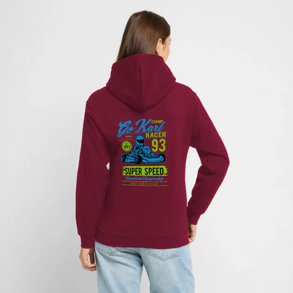 Unisex Hoodie Motorsport mit sportlichem Racing-Design, Kapuzenpullover für Motorsport-Fans
