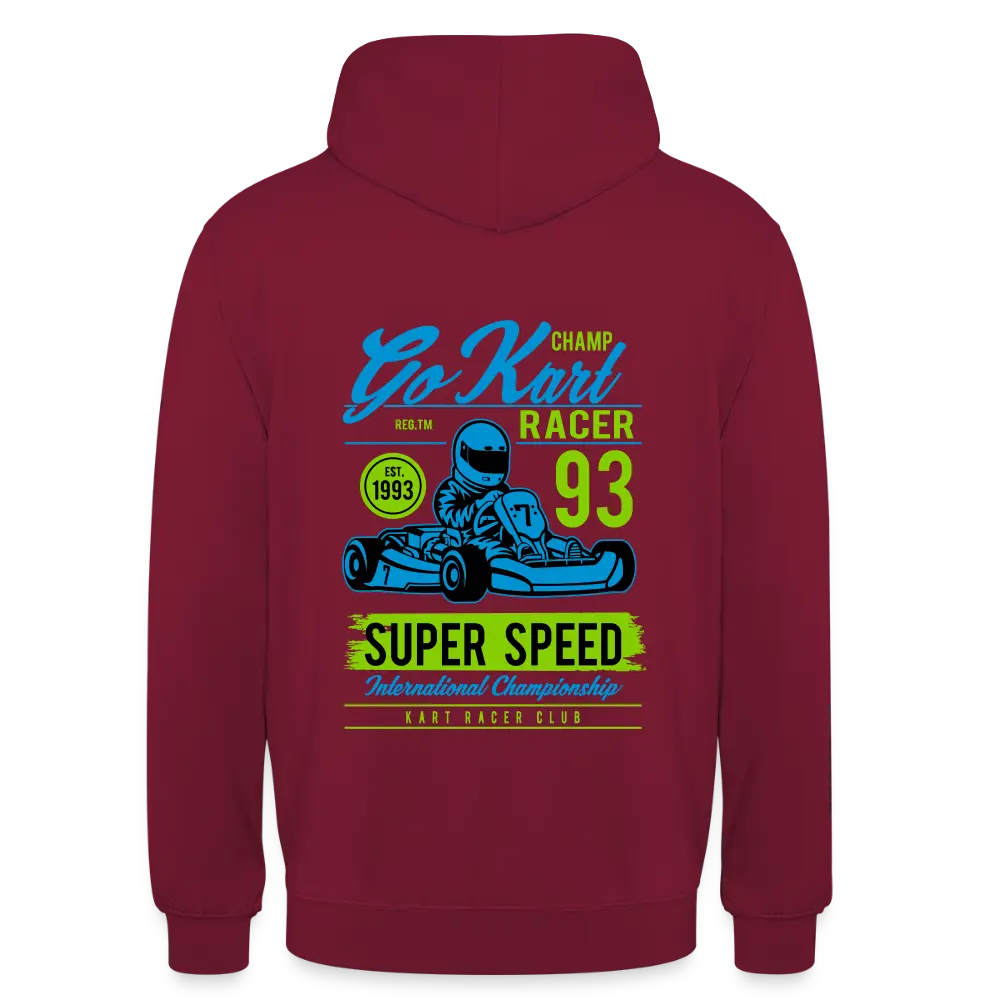 Unisex Hoodie Motorsport mit sportlichem Racing-Design, Kapuzenpullover für Motorsport-Fans