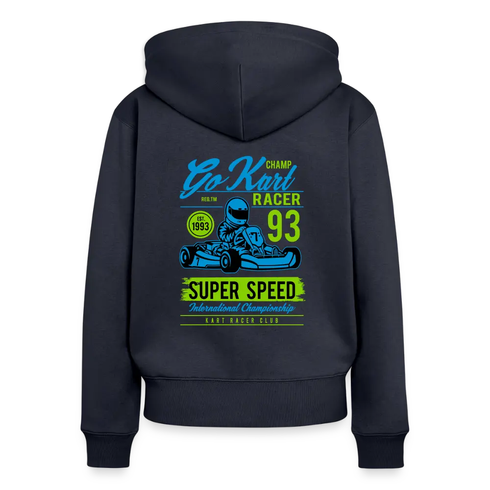 Premium Kapuzenjacke Damen mit Motorsport-Design