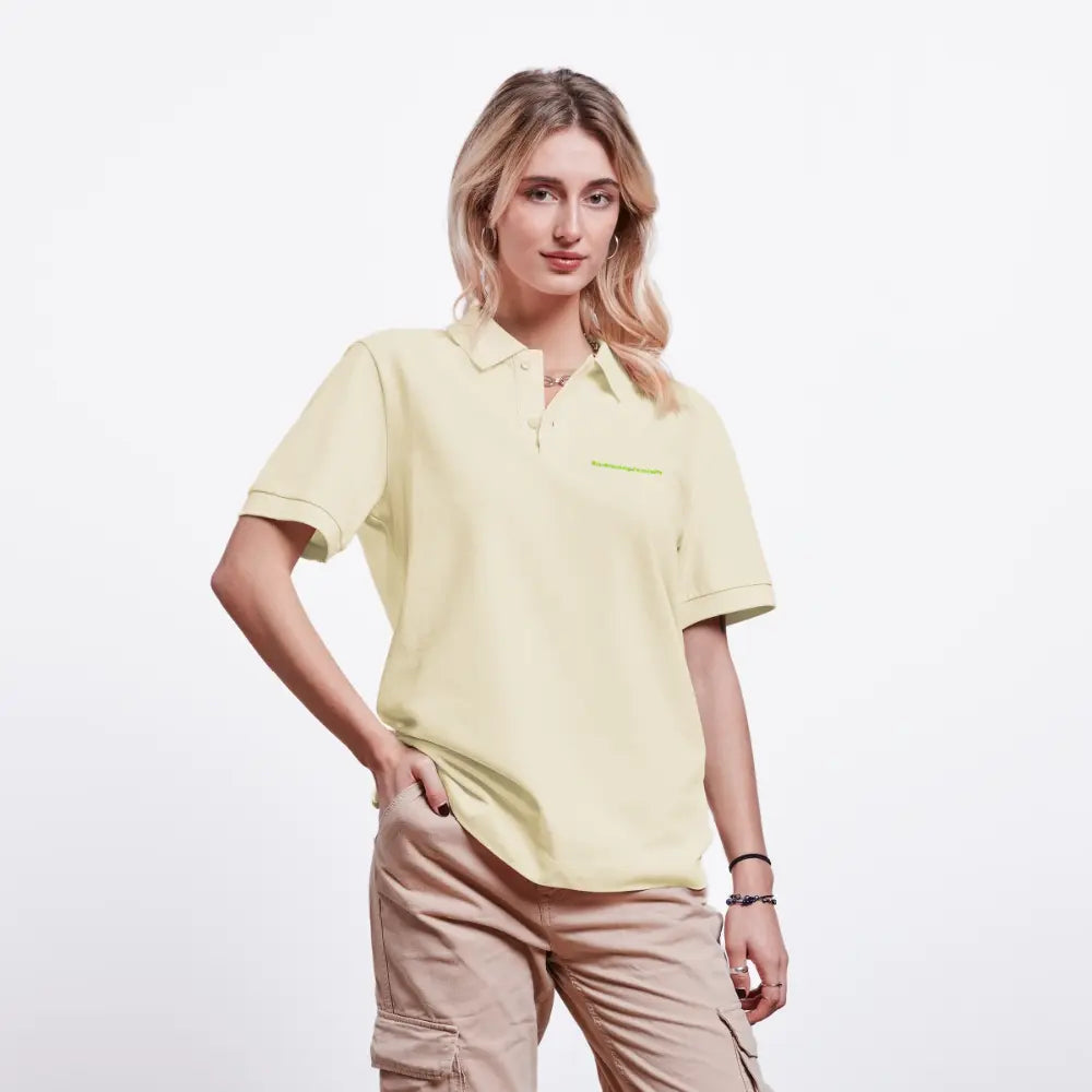 StanleyStella Prepster nachhaltiges Unisex Poloshirt getragen